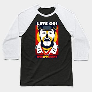 SpinSpinBunny Single 'Lets Go' Artwork Baseball T-Shirt